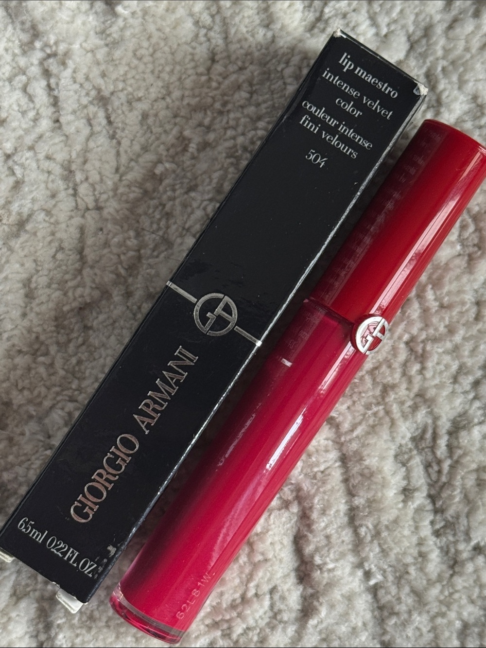 Giorgio Armani lip maestro intense velvet colour #504